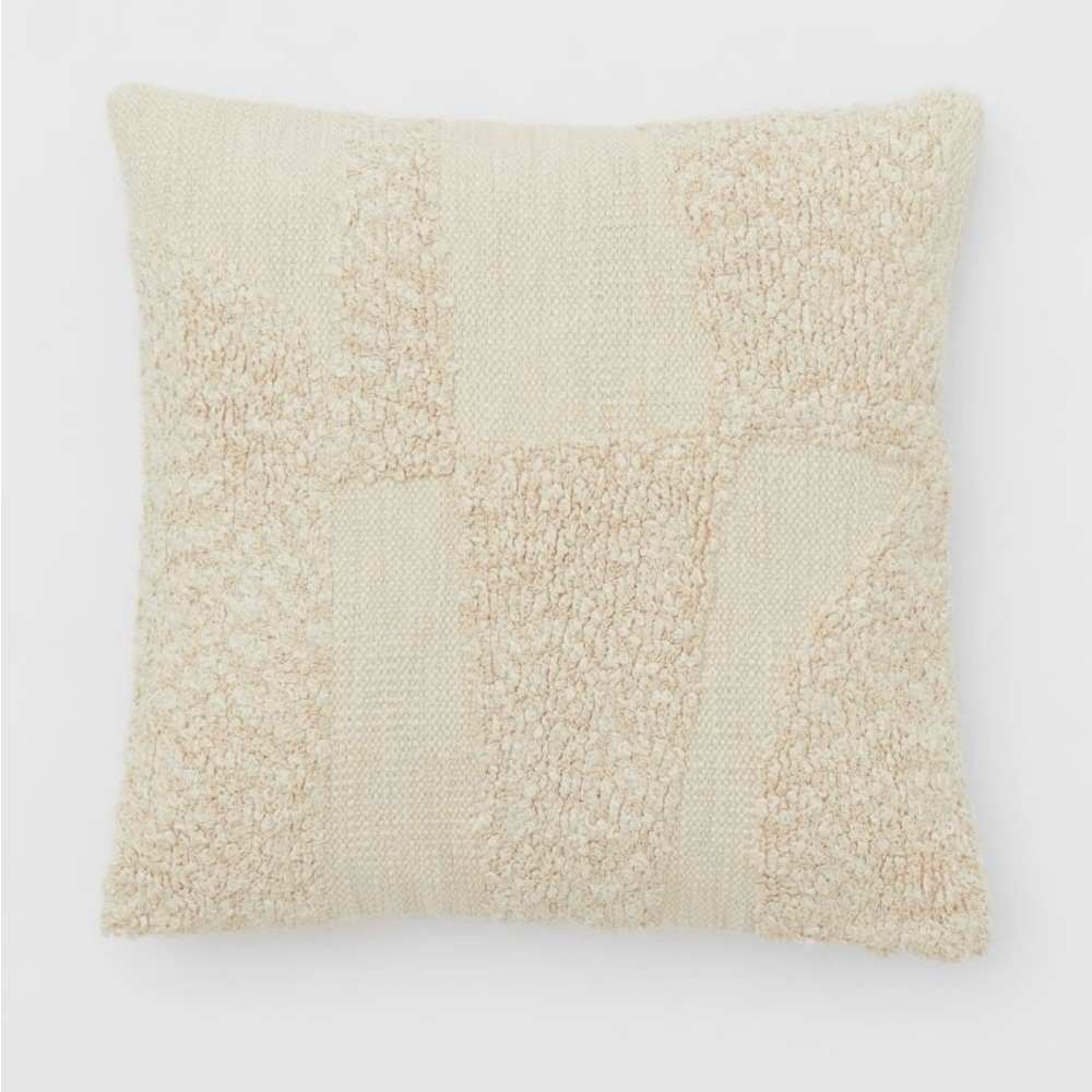H&M Cotton cream cushion cover